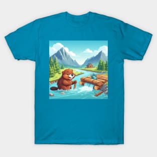 Luv Beaver . T-Shirt